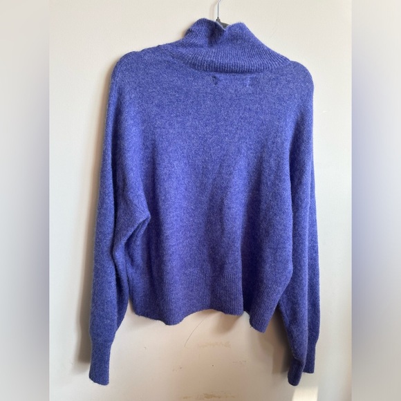 SAMSØE SAMSØE Iris Bloom Nola t-n 7355 Alpaca-wool Turtlneck Sweater Purple Sz S - Picture 9 of 9
